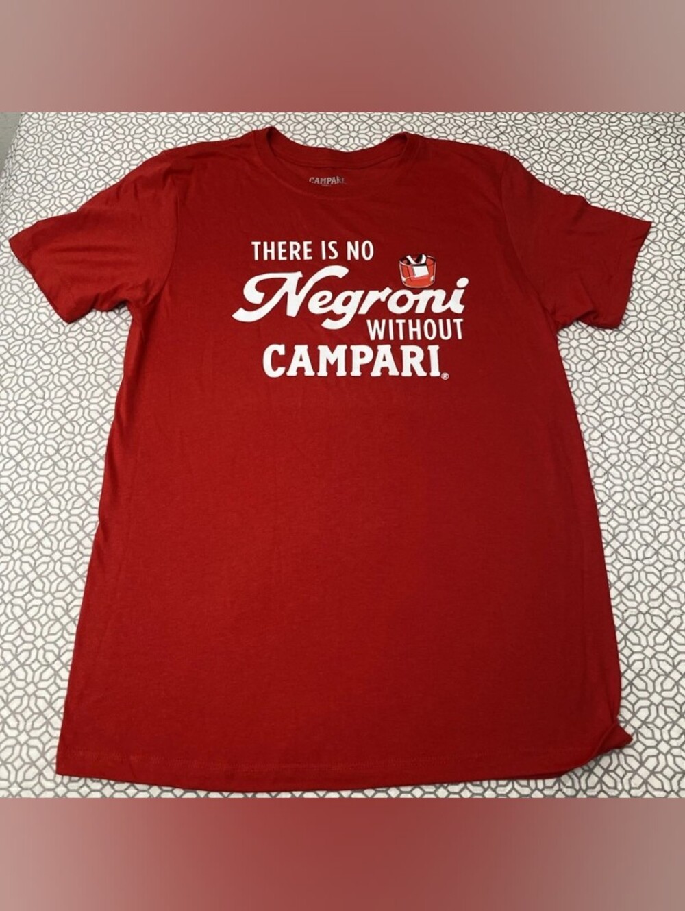 Women's Red Negroni Graphic Short Sleeve Tee